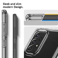 ZAMN - Transparent Silicon Soft Case Compatible For SAMSUNG GALAXY A13 4G ( Pack of 1 )-thumb1
