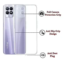 ZAMN - Transparent Silicon Soft Case Compatible For REALME NARZO 50 4G ( Pack of 1 )-thumb1