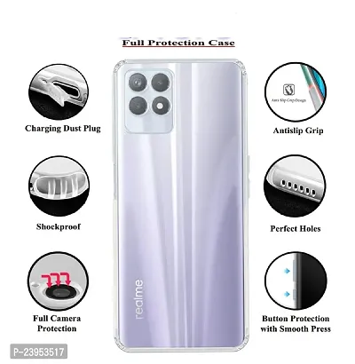 ZAMN - Transparent Silicon Soft Case Compatible For REALME 8i ( Pack of 1 )-thumb5