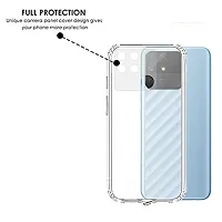 ZAMN - Transparent Silicon Soft Case Compatible For REALME NARZO 50A ( Pack of 1 )-thumb1
