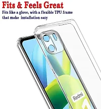ZAMN - Transparent Silicon Soft Case Compatible For REDMI A1 ( Pack of 1 )-thumb2