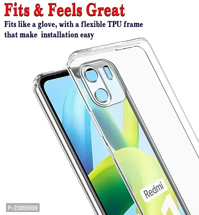ZAMN - Transparent Silicon Soft Case Compatible For REDMI A1 ( Pack of 1 )-thumb3