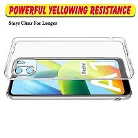 ZAMN - Transparent Silicon Soft Case Compatible For REDMI A1 ( Pack of 1 )-thumb3
