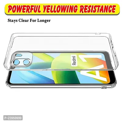 ZAMN - Transparent Silicon Soft Case Compatible For REDMI A1 ( Pack of 1 )-thumb4
