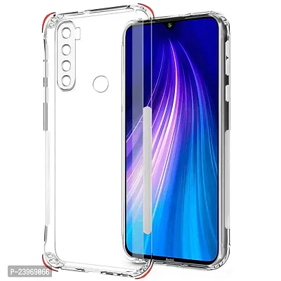 ZAMN - Transparent Silicon Soft Case Compatible For REDMI NOTE 8 ( Pack of 1 )-thumb0