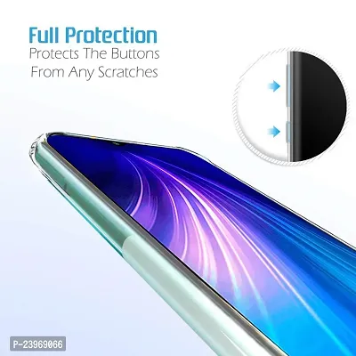 ZAMN - Transparent Silicon Soft Case Compatible For REDMI NOTE 8 ( Pack of 1 )-thumb4