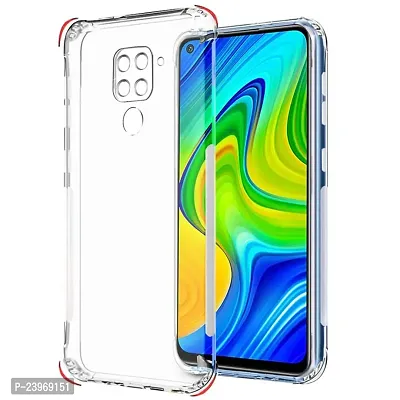 ZAMN - Transparent Silicon Soft Case Compatible For REDMI NOTE 9 ( Pack of 1 )-thumb0