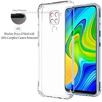 ZAMN - Transparent Silicon Soft Case Compatible For REDMI NOTE 9 ( Pack of 1 )-thumb2