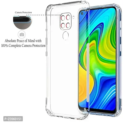 ZAMN - Transparent Silicon Soft Case Compatible For REDMI NOTE 9 ( Pack of 1 )-thumb3