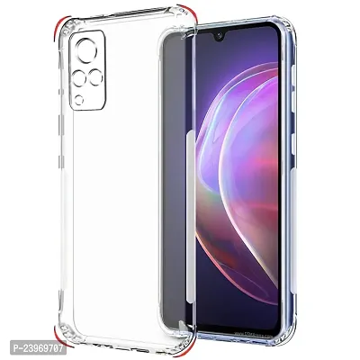 ZAMN - Transparent Silicon Soft Case Compatible For VIVO V21 5G ( Pack of 1 )-thumb0
