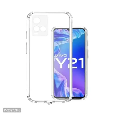 ZAMN - Transparent Silicon Soft Case Compatible For VIVO Y21e ( Pack of 1 )