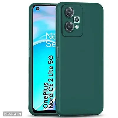 ZAMN - GREEN Silicon Soft Case Compatible For ONEPLUS NORD CE 2 LITE ( Pack of 1 )-thumb0