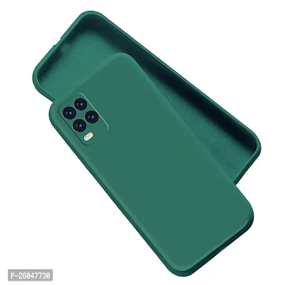 ZAMN - GREEN Silicon Soft Case Compatible For REALME 8 ( Pack of 1 )-thumb0
