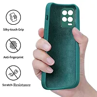 ZAMN - GREEN Silicon Soft Case Compatible For REALME 8 ( Pack of 1 )-thumb3