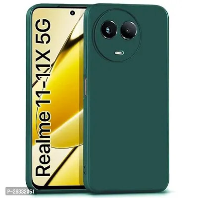 ZAMN - GREEN Silicon Soft Case Compatible For REALME 11 5G ( Pack of 1 )