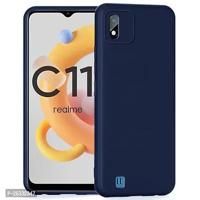 ZAMN - BLUE Silicon Soft Case Compatible For REALME C11 2021 ( Pack of 1 )