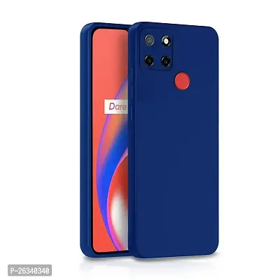 ZAMN - BLUE Silicon Soft Case Compatible For REALME C12 ( Pack of 1 )-thumb0