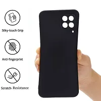 ZAMN - BLACK Silicon Soft Case Compatible For SAMSUNG GALAXY A22 4G ( Pack of 1 )-thumb3