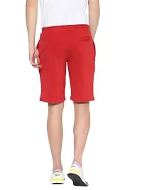 Red Solid Shorts for Man 2 Sided Pocket, Drawstring Waist nikker for Men Cotton nikker for Men Sports Casual wear Solid Shorts for Men-thumb3