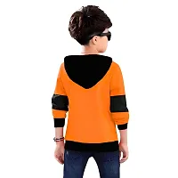 Trendy Printed Regular Fit Hooded Casual T-shirt for Boys Pack of 2-thumb2