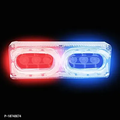 Essential Police Light/Flasher Light/Car Bike Light -Red  Blue For Hyundai I20 Active And Led Flash Strobe Emergency Warning Light For Bikes, Motorcycle-thumb0