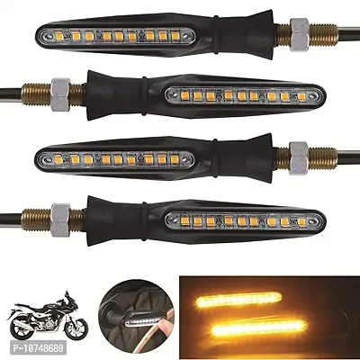 Essential Bike Ktm Style Super Bright Led Indicators For Universal All Bike, Yellow, Set Of 4