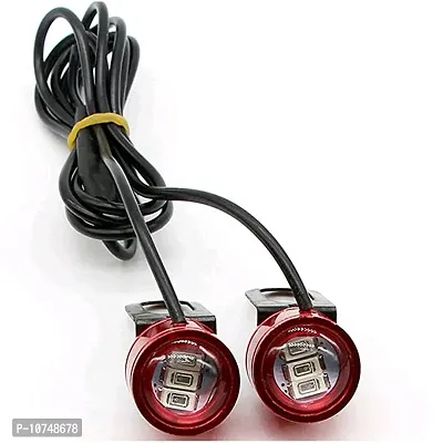 Essential Led Eagle Eye Lamp Drl Strobe Light With Flasher Handle Light Red Universal For Motorcycle