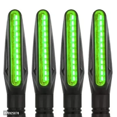 A4S SUTOMOTIVE  ACCESSORIESUniversal Bike Indicator Green Light LED Bulb Turn Signal Brake LED Lights Set of 4 for Hero Honda Bajaj Tvs Yamaha Suzuki Ktm Kawasaki  More