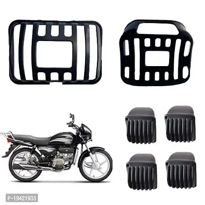 a4s BS6 Pack of 6 for Hero Splendor/Splendor Plus Bike Headlight Grill  (Black)