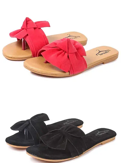 Buy Brauch Combo Pack of 2 Slipper Flip Flops Slides for Women