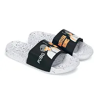 Men's White PU Flip Flops Pack Of 2-thumb3