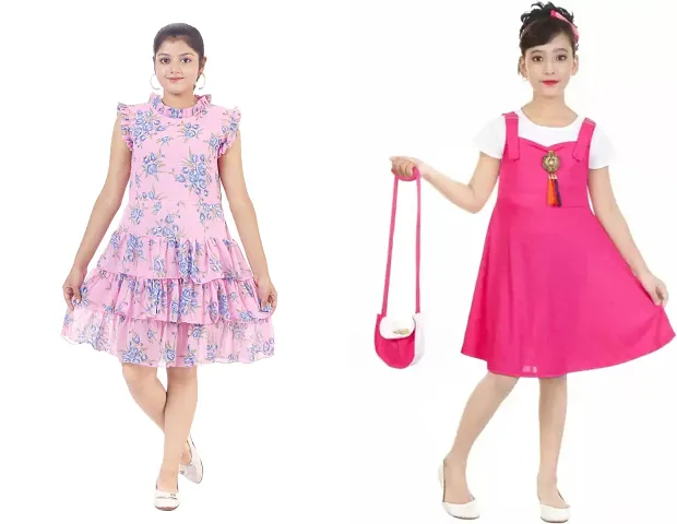 Girls Crepe Frocks 