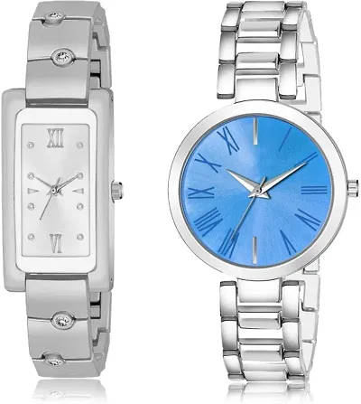 Stylish Metal Watches For Women Combo Of 2