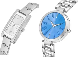 Stylish Metal  Watches For Women Combo Of 2-thumb1