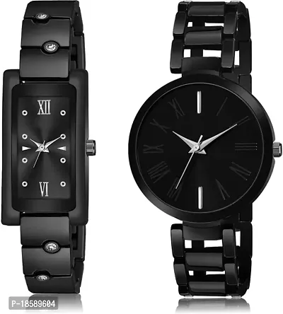 Stylish Metal  Watches For Women Combo Of 2