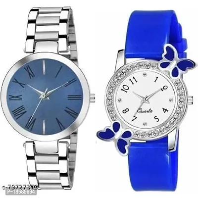 Stylish Synthetic Leather  Watches For Women Combo Of 2-thumb0