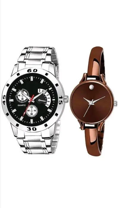 Stylish Metal Watches For Women Combo Of 2