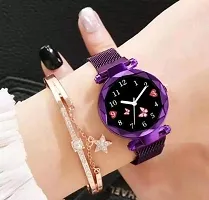 Analogue Magnet Strap Women's Girls Watch Sweet Heart with Digital watch Combo for Girl's  Women's Watch Pack of 2-thumb1