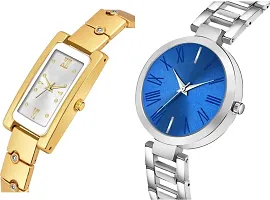 Stylish Metal  Watches For Women Combo Of 2-thumb1