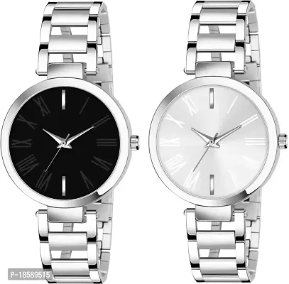 Stylish Metal  Watches For Women Combo Of 2