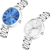 Stylish Metal  Watches For Women Combo Of 2-thumb1