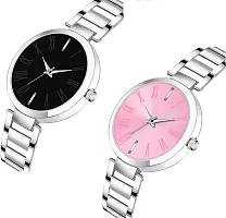 Stylish Metal  Watches For Women Combo Of 2-thumb1