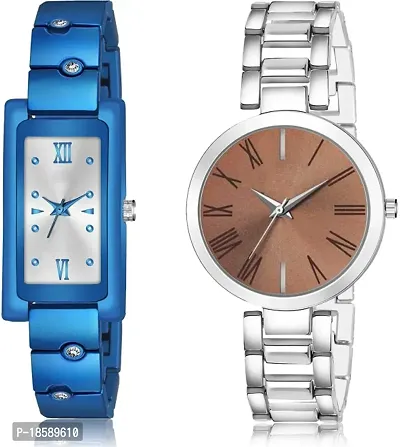 Stylish Metal  Watches For Women Combo Of 2