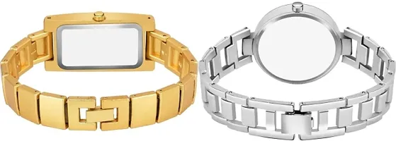 Stylish Metal  Watches For Women Combo Of 2-thumb2