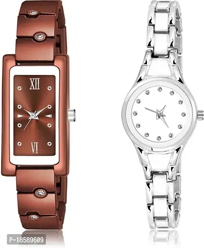 Stylish Metal  Watches For Women Combo Of 2