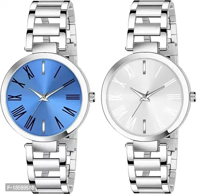 Stylish Metal  Watches For Women Combo Of 2-thumb0