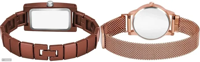 Stylish Metal  Watches For Women Combo Of 2-thumb3
