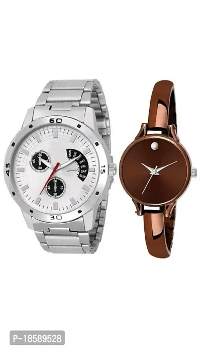 Stylish Metal  Watches For Women Combo Of 2-thumb0