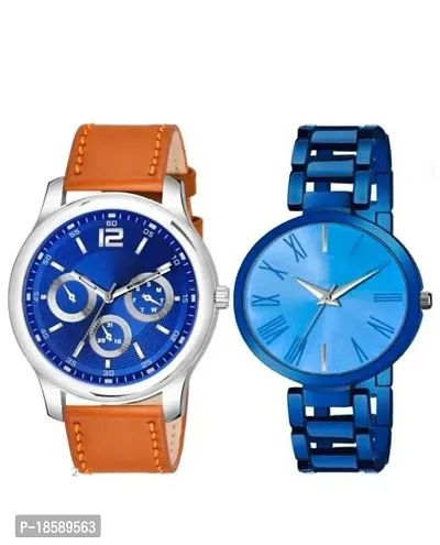 Stylish Synthetic Leather  Watches For Women Combo Of 2