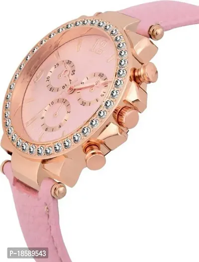 Stylish Synthetic Leather  Watches For Women Combo Of 2-thumb2